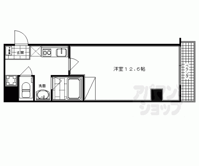 【アネックス西洞院】間取