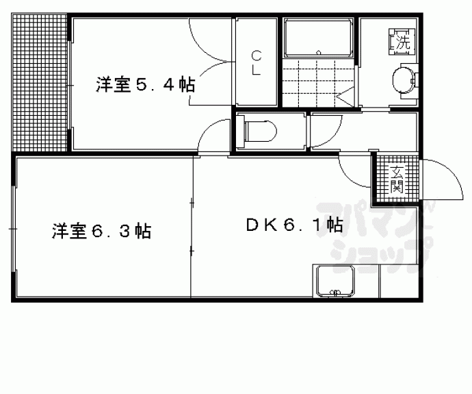 【グレイコート三条】間取