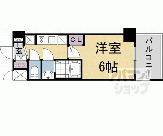 【プロヴィスタ京都西院】間取