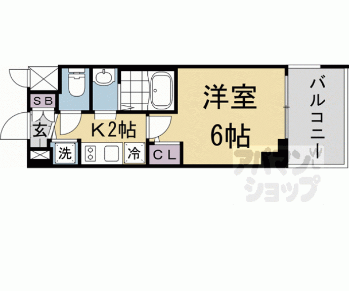 【プロヴィスタ京都西院】間取