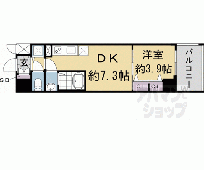 【プロヴィスタ京都西院】間取