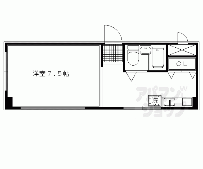 【エースコート下立売】間取