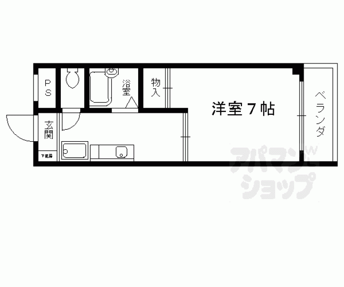 【Ｍａｒｒｙ京都祇園】間取