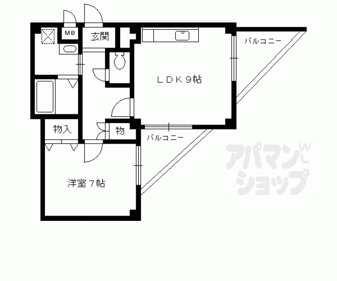 【ブルグ清涼】間取