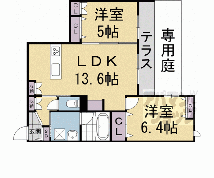 【（仮称）嵯峨広沢南下馬野町へーベルハウス】間取