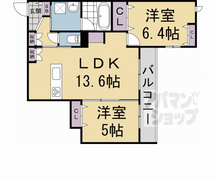 【（仮称）嵯峨広沢南下馬野町へーベルハウス】間取