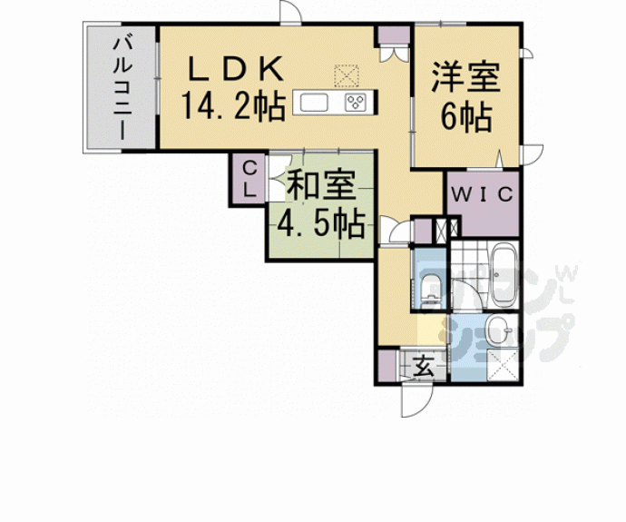 【(仮称)嵯峨広沢南下馬野町へーベルハウス】間取