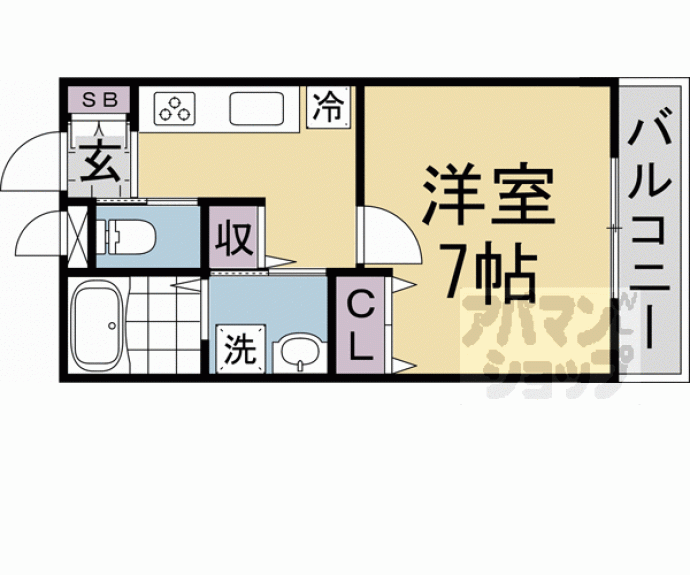 【GRAND CASA TENJINGAWA】間取