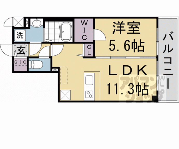 【ベラジオ雅び京都洛北ガーデン】間取