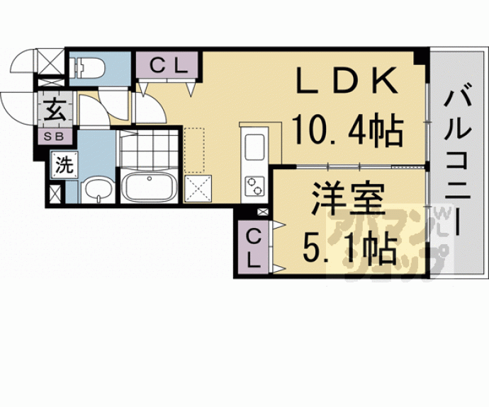 【ベラジオ雅び京都洛北ガーデン】間取