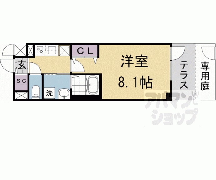 【ベラジオ雅び京都洛北ガーデン】間取