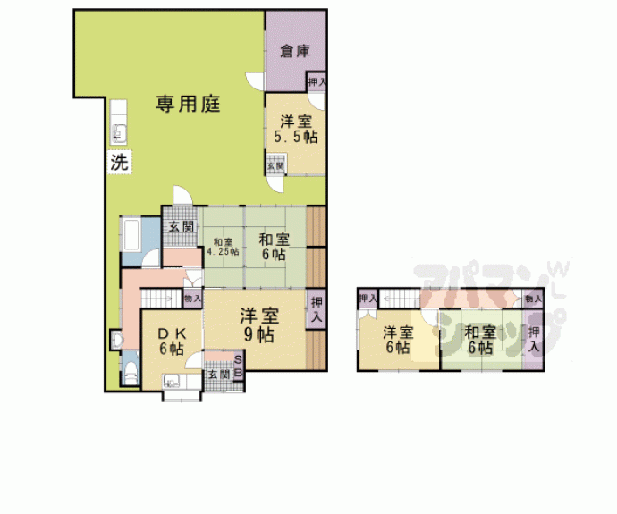 【川田前畑町貸家】間取