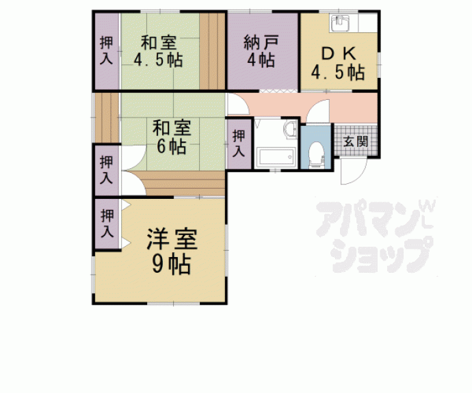 【滋賀里１丁目貸家】間取