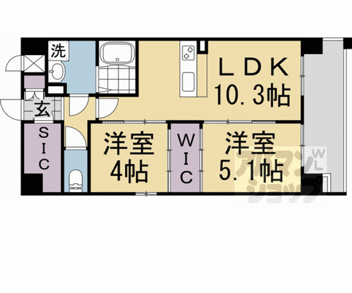 【LiveCasa千本今出川】間取