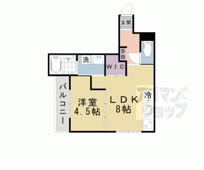 【ＴＨＥ　ＲＥＳＩＤＥＮＣＥ　ＫＹＯＴＯ　ＨＩＧＡＳＨＩＮＯ】間取
