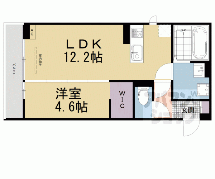 【Ｍｏｎ　Ａｍｏｕｒ知原】間取