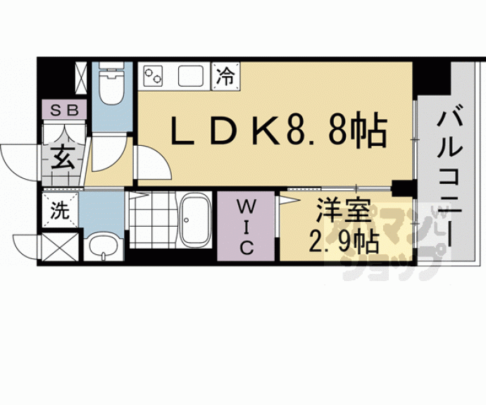 【ソルテラス京都JUJO華】間取