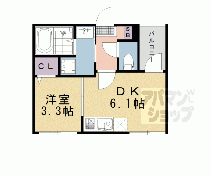 【(仮称)壬生御所ノ内町B】間取