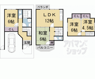 【伏見区深草中ノ島町貸家】