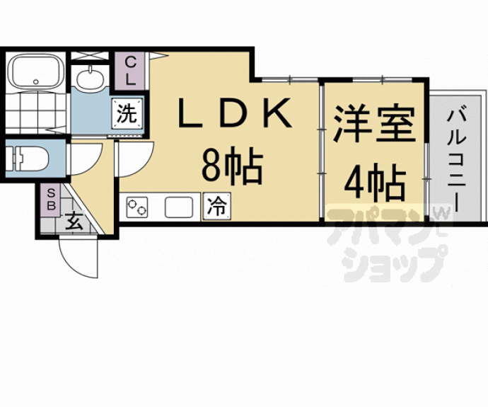 【フラッツ六地蔵】間取