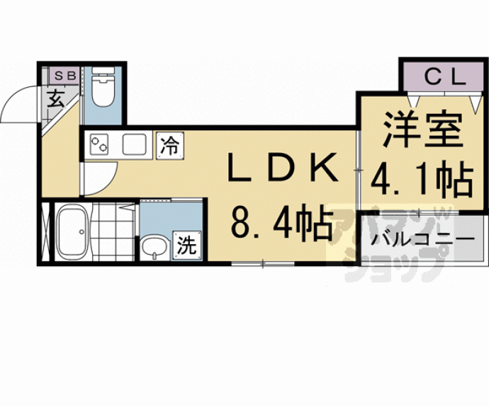 【フラッツ六地蔵】間取