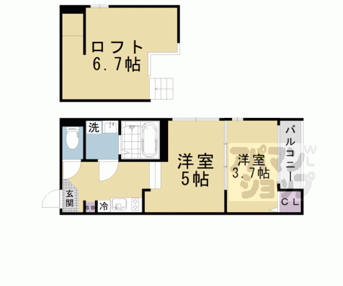 【仮称)東野八反畑町B】間取