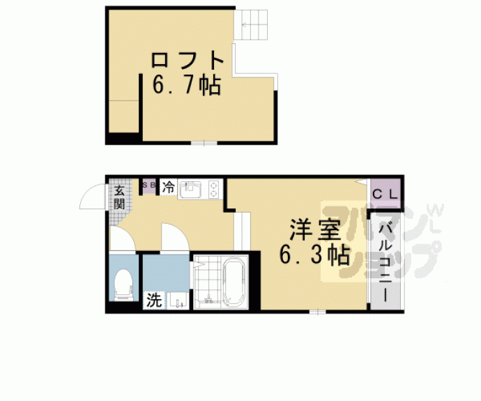 【仮称）東野八反畑町Ｂ】間取