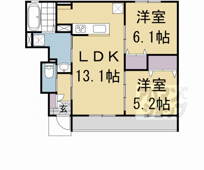 【アムール京都梅小路】間取