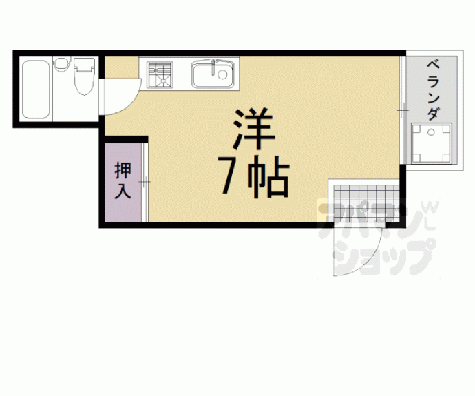 【プラティーク東向日】間取