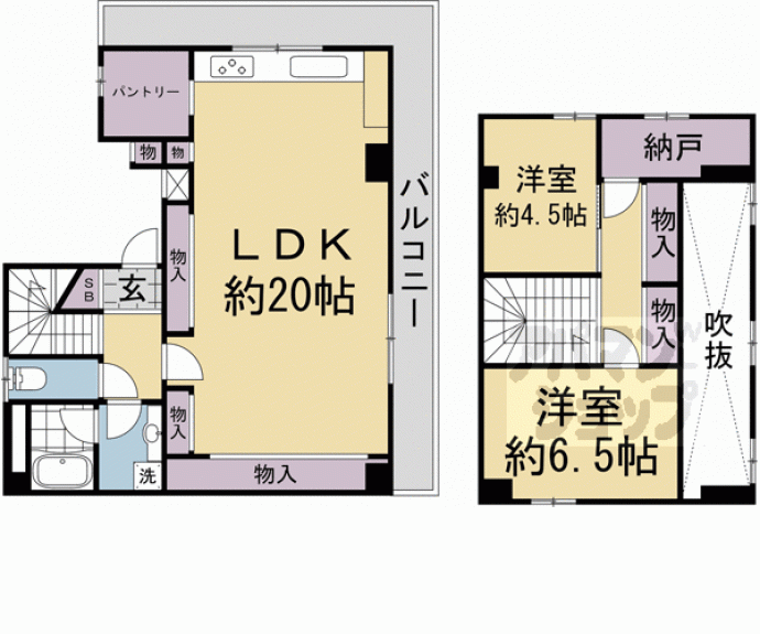 【ダスハウゼＹＯＳＨＩＤＡ】間取