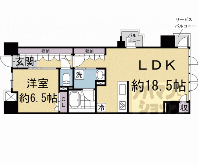【レーベン京都河原町】間取