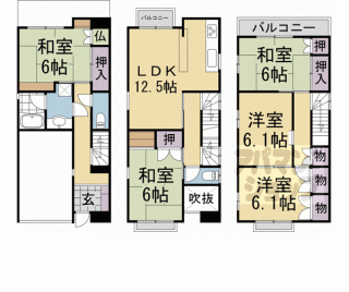 【吉田近衛町２６－４９貸家】