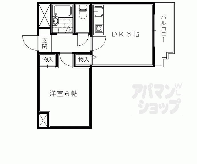 【エステート朱雀】間取