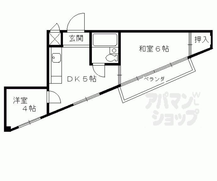 【梅の宮マンション】間取