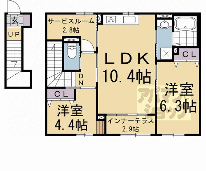 【コラソン江戸町】間取