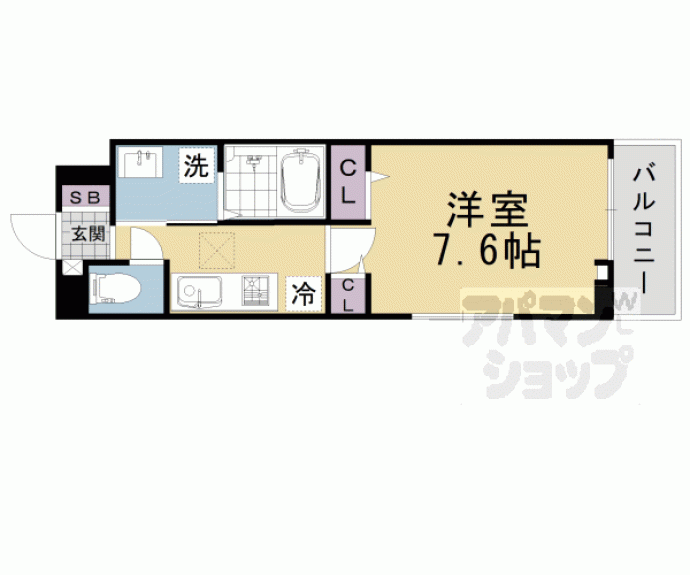 【オーサムヴィレッジ京都桂】間取