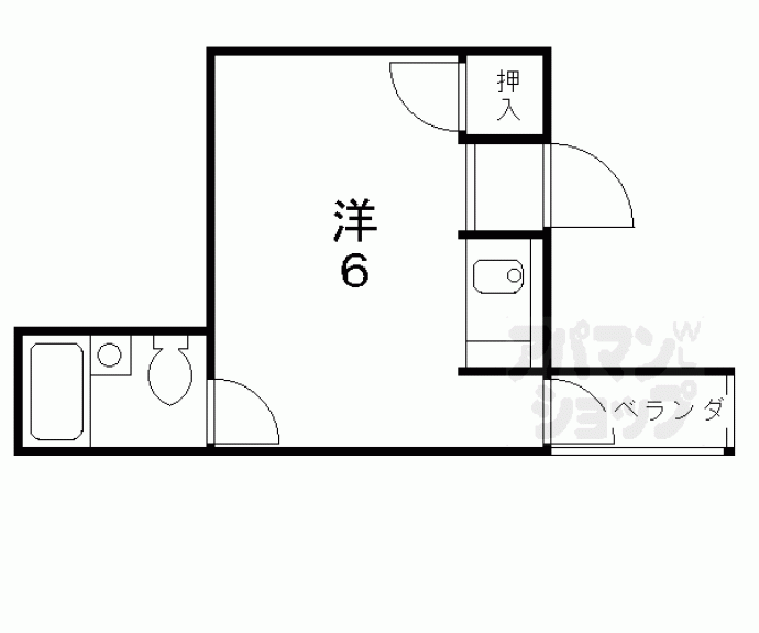 【フラッツ太秦】間取