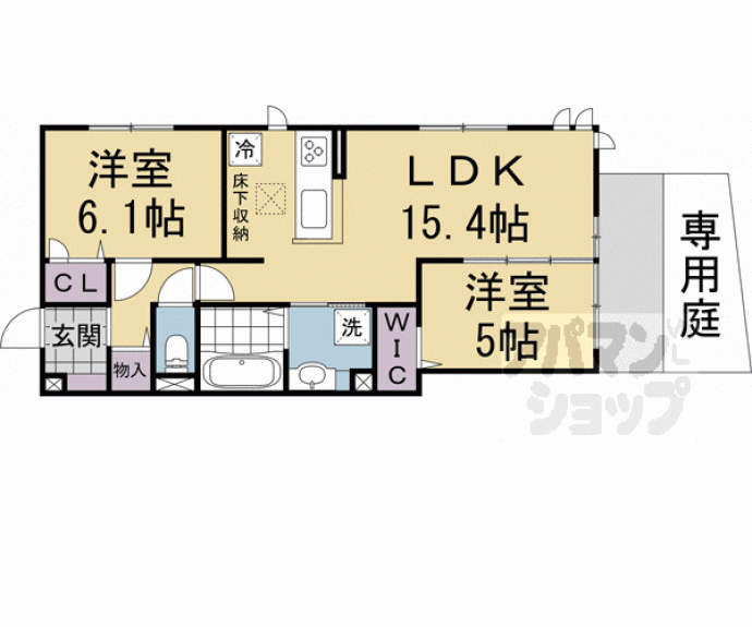 【仮称)D-ROOM右京区西院小米町】間取
