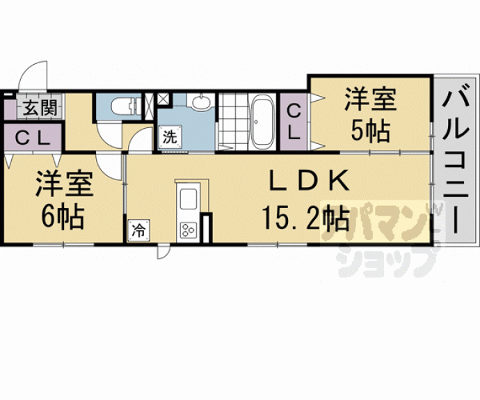 【仮称)D-ROOM右京区西院小米町】間取