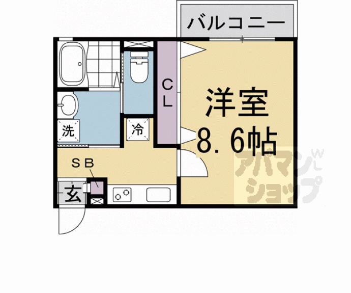 【仮称)上京区堀出シ町 新築計画】間取