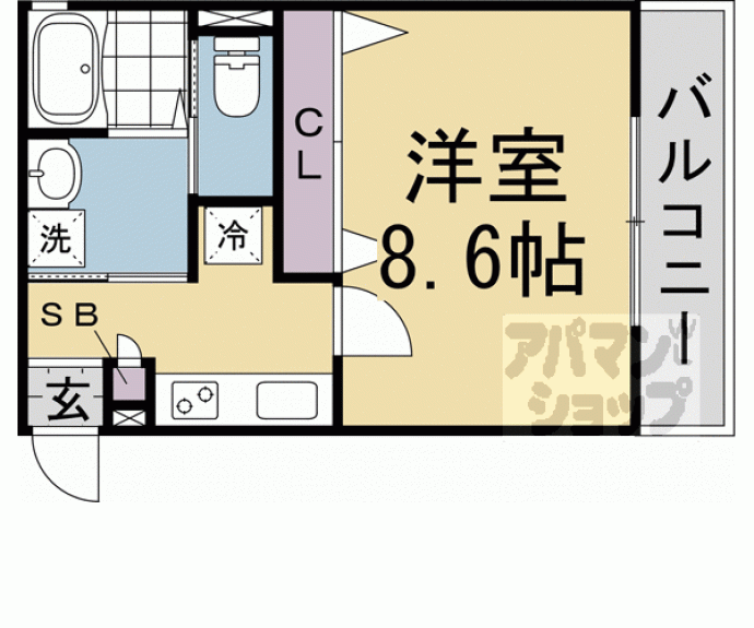 【仮称)上京区堀出シ町 新築計画】間取