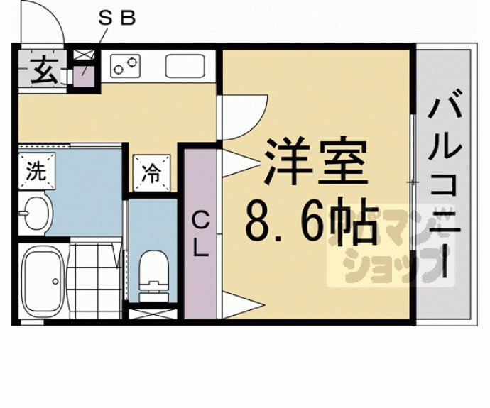 【仮称)上京区堀出シ町 新築計画】間取