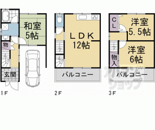 【伏見区久我西出町貸家】