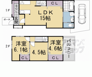 【大亀谷東寺町Ｙ貸家】