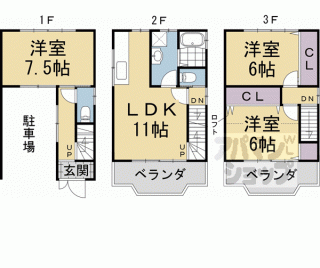【東朱雀町貸家】