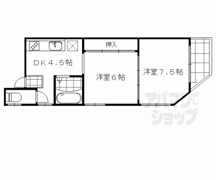 【枡形ビル】間取