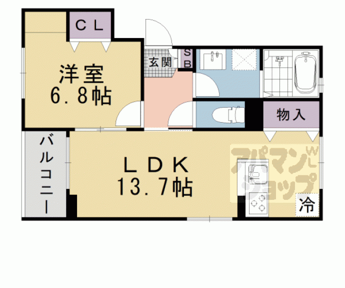【プレミール京都】間取