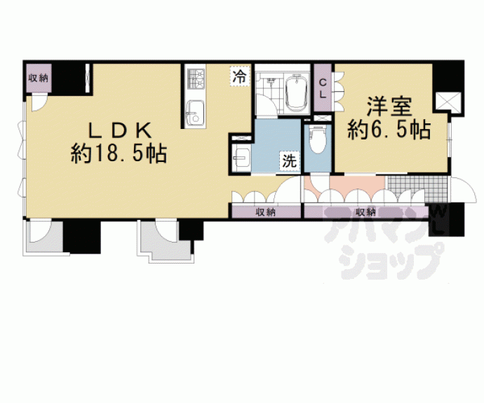 【レーベン京都河原町】間取