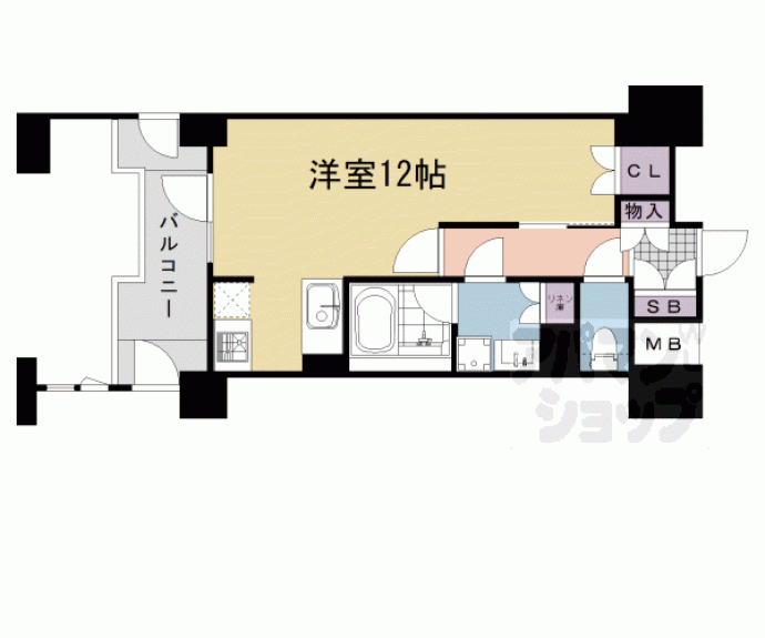 【レーベン京都河原町】間取