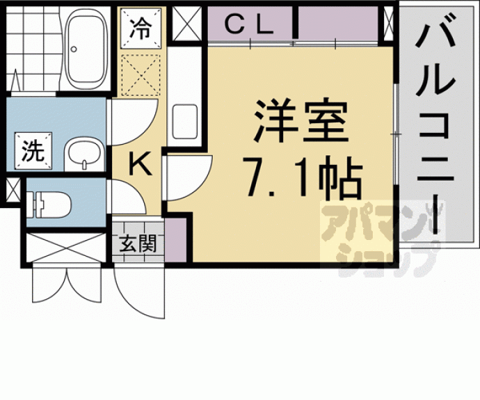 【仮称）下鳥羽中田面町アパート】間取